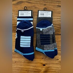 NEW UNC Athletic Blue & Gray Socks -  2 pair